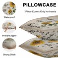 thumbnail image 5 of Lumbar Pillow Covers 20x12 Inch Set of 2, Yellow Sunflower Waterproof Outdoor Pillow Covers, Summer Vintage Flower Bee Sunshine Decorative Cushion Pillowcases for Couch, Sofa, Bed, Garden, Patio, 5 of 9