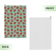 thumbnail image 2 of Vsdgher Hand Drawn Strawberry Print Golf Towel Golf Gift for Men and Women Golf Towel with Carabiner Clip to Quickly Remove Sand, Mud, Dirt and Sweat, 2 of 8