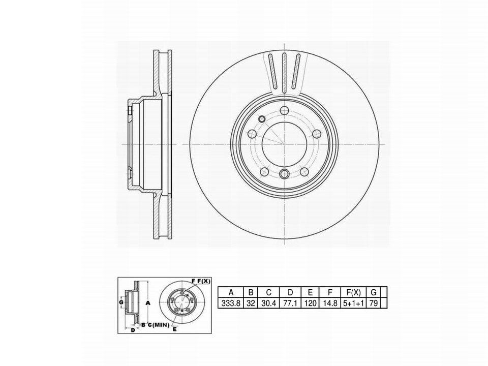 Winstop Brake Rotor, Front WS233916, BMW 750iL 2001-2000