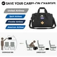 17" Personal Item Underseat Duffel bag for United Airlines Small Carry