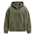 thumbnail image 5 of Men Sweatshirt Plus Size Solid Color Long Sleeve Hooded Breathable Zipper Top Loose Fit Lightweight Packable Outdoor Shirt for Sports Travel Wear, 5 of 5