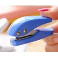 thumbnail image 3 of SHAR (2pcs)Mini Paper 1 Hole Puncher, Portable Pocket Puncher, 10 Sheets at One Time, Random Color, 3 of 5