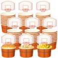 thumbnail image 1 of Vasos Sunnyray para aperitivos con forma de aro de baloncesto, 48 juegos, 250 ml, papel, 1 of 6