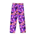 thumbnail image 3 of Vsdgher Tropics Leaf Print Mens Pajama Pants Sleep & Lounge Pants, PJ Bottoms With elastic waistb and Pockets, 3 of 5