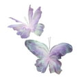 thumbnail image 1 of 2 mariposas artificiales gigantes decorativas, ligeras, para fotos de bodas. Púrpura, 1 of 9