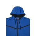 thumbnail image 3 of CULTURA SPORT Men's Active Fashion Hooded Fleece Sport Sweater For Gym Workout and Running, Athletic Hoodie Zipper , Boss Blue/Black - Pocket Zippers, 3X-Large, 3 of 5