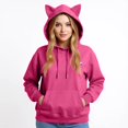 thumbnail image 4 of Huntrix pop Huntrix Print Cat Ears Hoodie with De-mon Sweatshirt Movie Fashion Streetwear Long Sleeve Print Soft Sweatshirt 2XL, 4 of 4