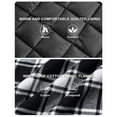 thumbnail image 4 of TACVASEN Men's Flannel Shirt Jacket Cotton Quilted Lined Button Down Plaid Shirt Jacket Winter Warm Heavyweight Coat, 4 of 7