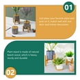 thumbnail image 4 of Miangastore Flower Pot Rack 1 Set Wooden Plant Pot Holder Real Wood Non Slip, 4 of 8