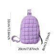 thumbnail image 4 of Bolso Pecho Bandolera para Mujer Nube Acolchada Fiesta () Púrpura, 4 of 9