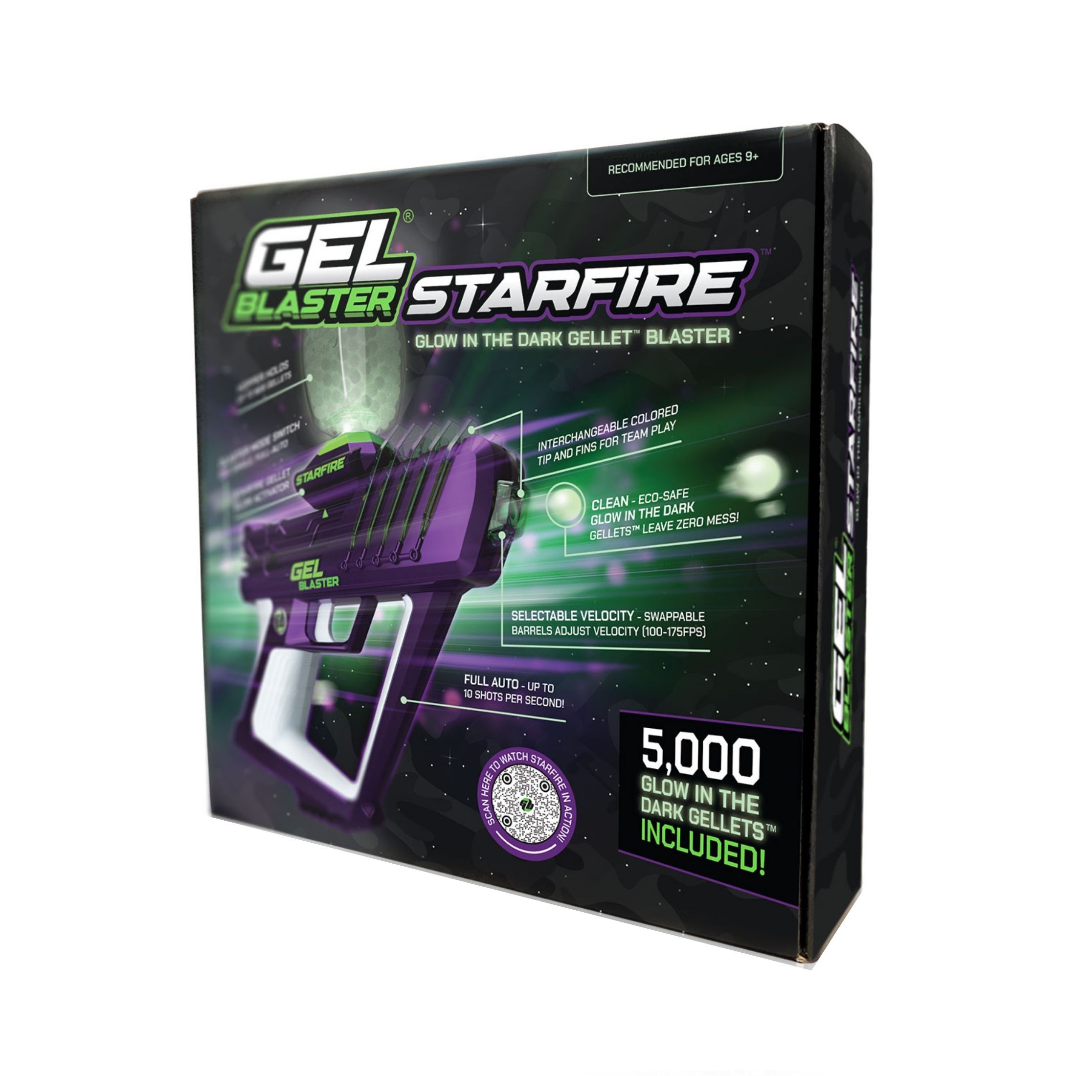 Gel Blaster Starfire, Glow-in-the-Dark Gellet Blaster, with 5,000 Starfire Glow-in-the-Dark Gellets - image 5 of 12