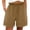 Coffee Shorts Women, variant on Pxxlle Plus Size Shorts for Women with Pockets Ruffle Elastic Waisted Shorts Summer Casual Wide Leg Beach Vacation Shorts Orange XXL
