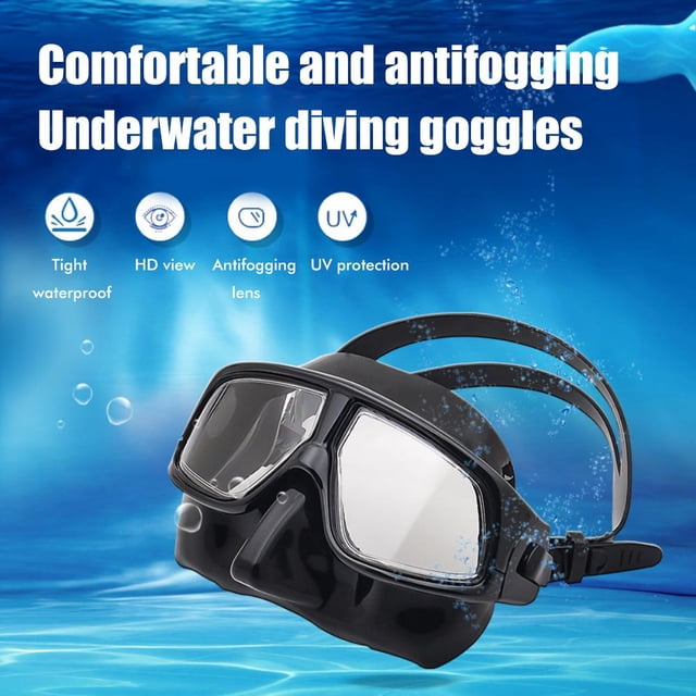 Gafas De Silicona Para Apnea, Gafas De Esnórquel, Equipo De Esnórquel Portátil Antideslizante Para Adultos Guardurnaity OD017058-00