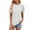 White, variant on Women Blouses Back Short Print Long Sleeve Dress Tops Women Business Casual Womens Polyester Tees Loose Comfy Shirts Short Sleeve Swing Tops for Size Chart Clothes Women's Blouses Small White 2XL