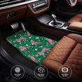 thumbnail image 6 of Yiaed Tropical Leopard Print Carpet Floor Mats for Cars, Auto Accessories Front & Rear Car Floor Mats Car Floor Foot Mat Sets of 4 Pieces, 6 of 7