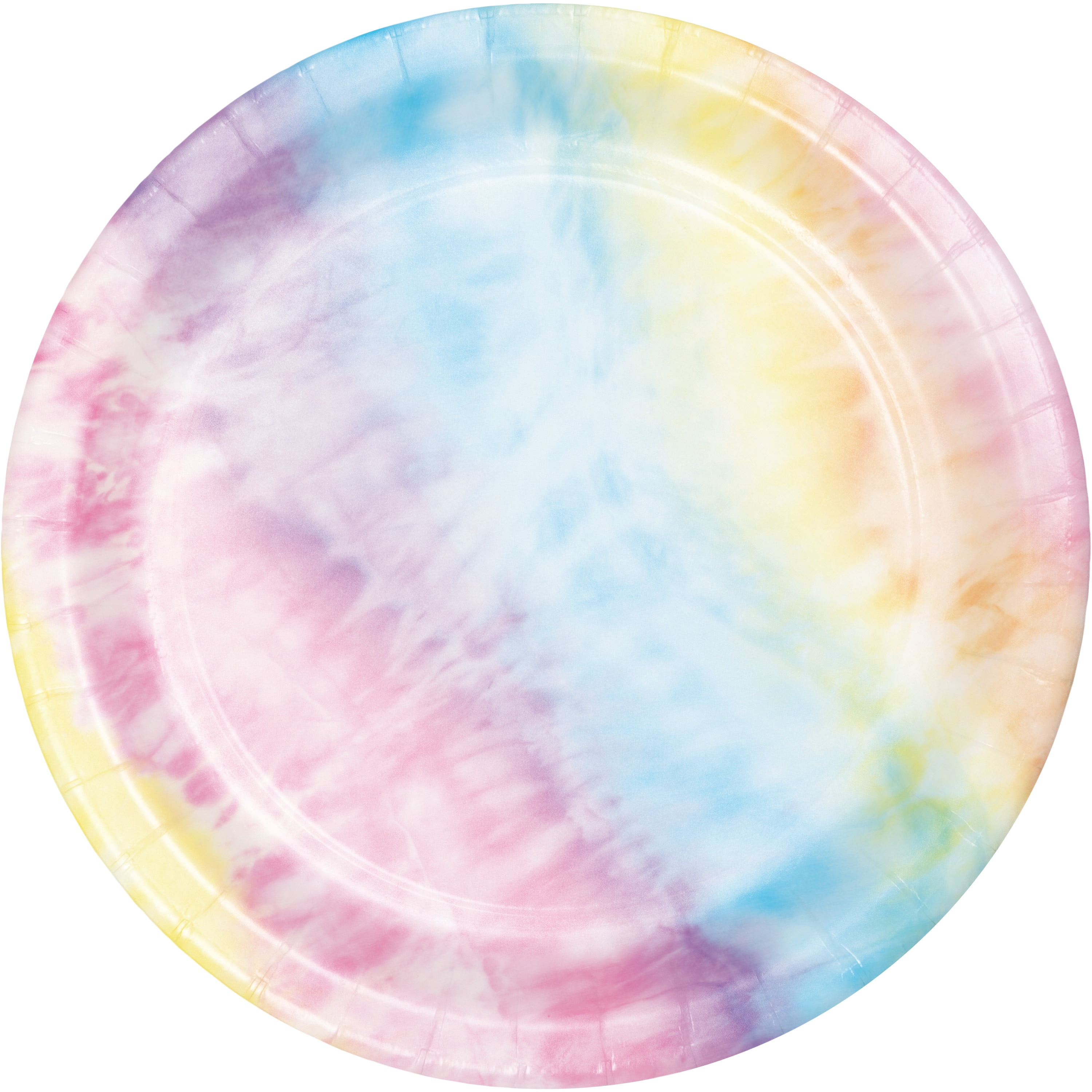 Tie Dye Party Dessert Plates 24 Count