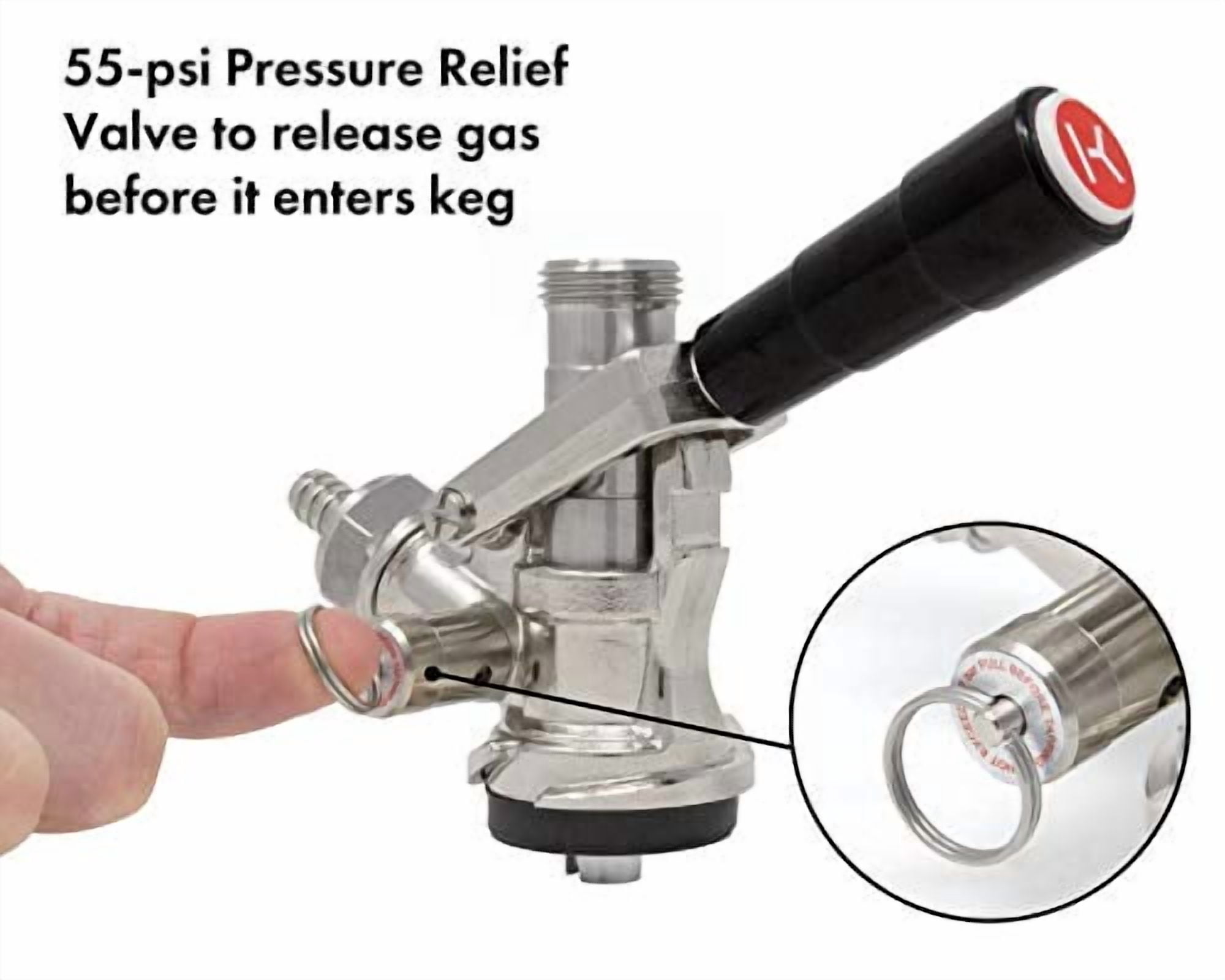 Strange Brew CECOMINOD089184 European Keg Beer Coupler Tap Kegerator S System - Lever Handle