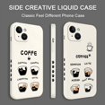 thumbnail image 5 of Funda de silicona con gato para iPhone, carcasa bonita de café para iPhone 16, 15, 14, 13, 12, 11, X, XR, XS Plus, Pro Max, Mini, 5 of 5