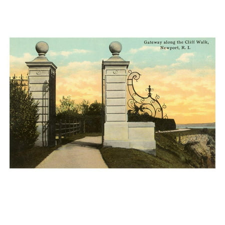 Gateway, Cliff Walk, Newport, Rhode Island Print Wall