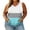 Light Blue, variant on Wensltd Women Plus Size V Neck Sleeveless Tank Tops Color Block Soft Stretch Breathable Curved Hem Tank Shirt For Summer Daily Casual