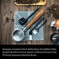 thumbnail image 3 of fafa-Coffee 51mm Bottomless Portafilter Compatible with DeLonghi Dedica EC680/EC685/EC785/EC820/EC850/EC860 SMEG Coffee Machine, Stainless Steel,Rosewood.Free with Basket, Spoon, tamper mat, 3 of 4