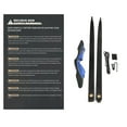 thumbnail image 3 of 60" Archery Takedown Recurve Bow Right Hand & 12pcs Carbon Arrows Hunting, 3 of 7