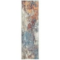 thumbnail image 4 of 5â€™ x 8â€™ Blue Red Abstract Painting Modern Area Rug, 4 of 5