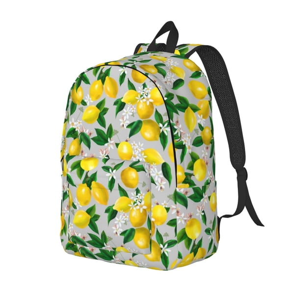 Easygdp Lemon1 Mochila de Lona Resistente para Laptop, Compatible con Laptops de 15 a 17 pulgadas, Ideal para Escuela, Trabajo y Viajes-Small