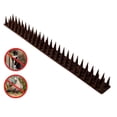 thumbnail image 4 of Plastic Bird Spikes, 17.72-Inch Bird Deterrent Strip with Breakaway Sections for Pigeons on Fence, Roof, Railing and Ledge, Gray, 4 of 8