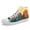 FN024-2500667-17W-1, variant on Coolcustomize Colorful High-Top Sneakers for Men Women Wide Width, Artistic Design of a Rainbow Mushroom Fantasy, Trendy Casual Street Canvas Shoes