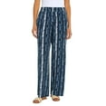 thumbnail image 2 of Three Dots Women's Elastic Pull On Pant with Pockets, Navy, Large, 2 of 4