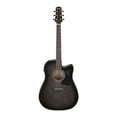 thumbnail image 1 of Guitarra Acústica Eléctrica Ibanez AAD77CE Negro Transparente, 1 of 8