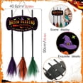 thumbnail image 4 of Halloween Witch Broom Parking Sign – Wooden Hanging Plaque for Porch, Door, Wall & Indoor Outdoor Decor, Funny Witch Parking Only Sign for Halloween Decorations, 4 of 9