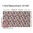 thumbnail image 3 of Homewish Colorful Horse Fabric by the Yard 3 Yard,Farm Animal Sewing Fabric,Oil Painting Room Decor Fabric by the Yard For Girls Boys,Super Cozy Room Decor, 3 of 6