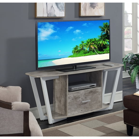 60 Inch TV Stand with Storage - Modern Media Console, 1 Drawer & 3 Shelves