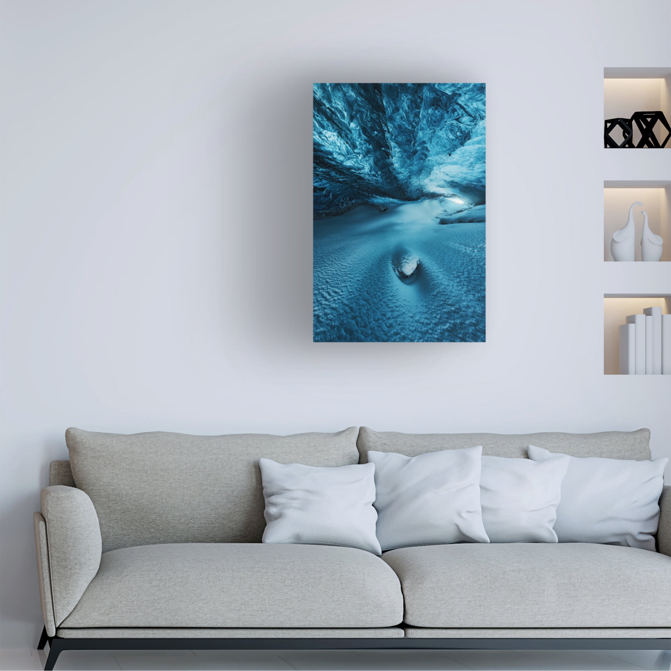 Canvas Wall Art - Juan Pablo de 'Crystal Cave I' Wall Art for Living Room, Bedroom, or Office D?cor by Trademark Fine Art - 16 x 24 Inches