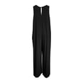 thumbnail image 4 of GILIGEGE Women's Summer Causal Jumpsuits Sleeveless Wide Leg Long Rompers V Neck Strap Loose Baggy Overalls Beach Jumpsuits with Pockets High Waisted Stylish Loose Jumpsuit Vest V Neck Wide Leg, 4 of 7