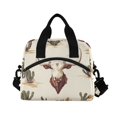 thumbnail image 6 of FORMRS Reusable Lunch Bag for Work School Leakproof Insulated Cooler with Adjustable Shoulder Strap, Beige Cowboy Pattern, 6 of 6