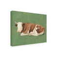 thumbnail image 2 of Trademark Fine Art 'How Now Brown Cow I' Canvas Art by Emma Scarvey, 2 of 3