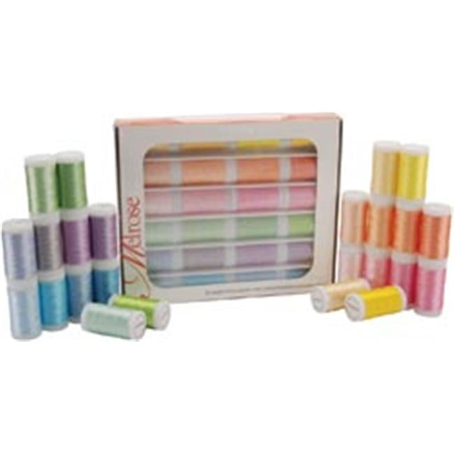 Clear W//Assorted Bobbin Colors Tacony Double Sided Bobbin Box W//50 Bobbins
