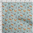 thumbnail image 3 of Soimoi Llama Alpaca Print, Poly Taffeta Fabric, Decor Sewing Fabric by The Yard 56 Inch Wide, Decorative Fabric for Outdoor Upholstery, Umbrellas and Home Accents, Sky Blue, 3 of 5