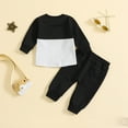thumbnail image 4 of GXWEA Baby Boy Clothes 18-24 Months Baby Boy Clothes 3-6 Months Baby & Toddler Boys' 2-Piece Sweatshirt And Jogger Set Black, 4 of 8