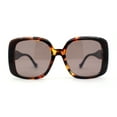 thumbnail image 3 of Classical Womens Oversize 1990s Oversized Butterfly Fashion Sunglasses Tortoise Solid Brown, 3 of 4