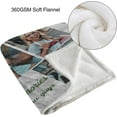 thumbnail image 4 of Custom Blanket with Photo Text Personalized Throw Blankets, Customized Picture Blanket Baby Fathers Mothers Friends Lovers Dog Pets Personalized Halloween Flannel Blanket (p-6, 32x48), 4 of 6
