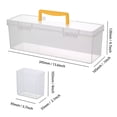 thumbnail image 5 of ASKITO Multi Purpose Hardware Storage Box With Removable Small Boxes, Portable Tool Organizer With Ergonomic Handle Transparent Durable Plastic Case For Screws Nails Small Parts, 5 of 7
