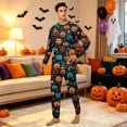 thumbnail image 4 of Matching Family Halloween Pajamas Set - 2026 Cute Ghost & Pumpkin Print Two-Piece Sleepwear Pjs - Family Matching Pajamas Soft Holiday Jumpsuit Loungewear for Family, 4 of 6