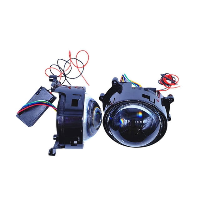 3 Inch Devil Eye LED Projector Lens for 12V Cars - WIFI Controlled Retrofit Headlight Assembly Kit