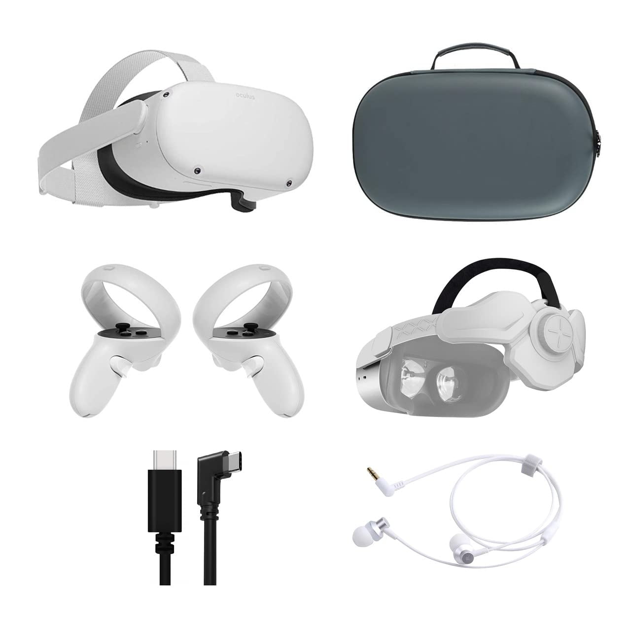 Have a bath alarm confusion 2021 Oculus Quest 2 All-In-One VR Headset, Touch Controllers, 128GB SSD,  Glasses Compatible, 3D Audio, Mytrix Head Strap, Carrying Case, Earphone,  Link Cable (3M) - Walmart.com