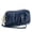 Blue, variant on Women's Wristlet Wallet Genuine Leather Double Zipper Casual Ruched Clutch Purse, Light Purple