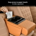 thumbnail image 7 of Car Center Console Armrest Cushion with Cup Holder, Waterproof Leather Arm Rest Cover Organizers, 7 of 7